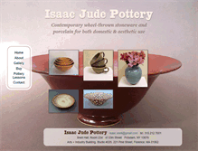 Tablet Screenshot of isaacjudepottery.com